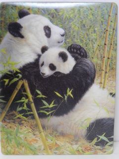 Obrázek z Pohlednice 3D 16cm - panda s mládětem (25) 